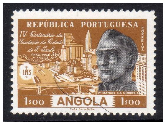 ANGOLA 1954 4º CENTENÁRIO DA FUNDAÇÃO DA CIDADE DE S. PAULO 4e CENTENAIRE DE LA FONDATION DE LA VILLE DE S. PAULO - Angola