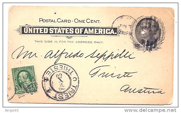 Postal Card - Traveled 1900th - ...-1900