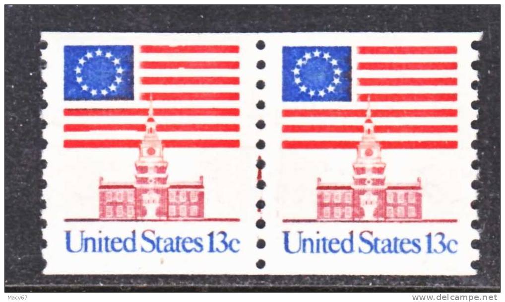 U.S. 1625X2  **  FLAG - Coils & Coil Singles