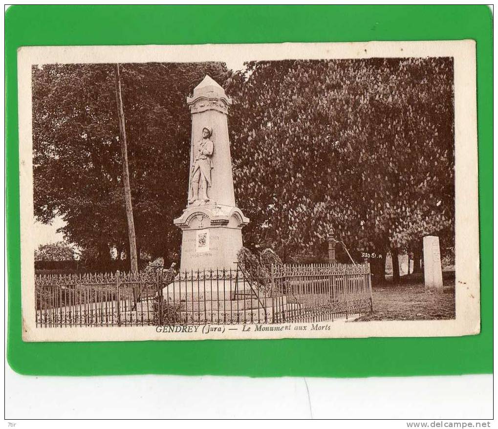 GENDREY LE MONUMENT AUX MORTS - Gendrey