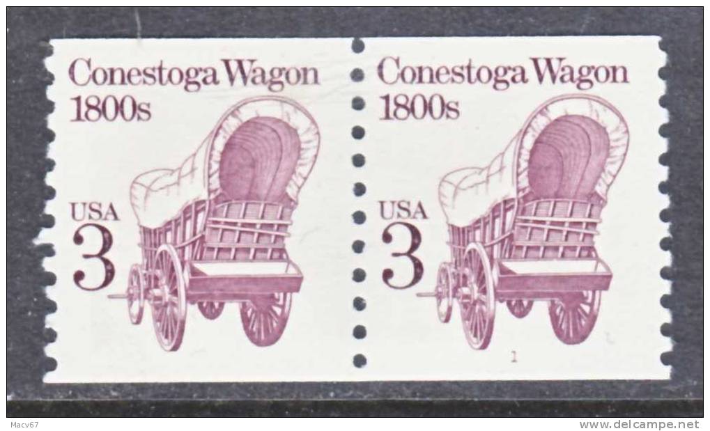 U.S. 2252 X2  **  CONESTOGA WAGON - Coils & Coil Singles