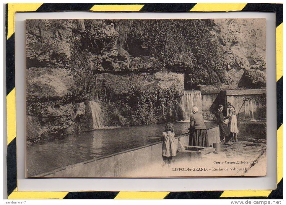 LIFFOL-LE-GRAND. - . ROCHE DE VILLOUXEL. CARTE ANIMEE - Liffol Le Grand