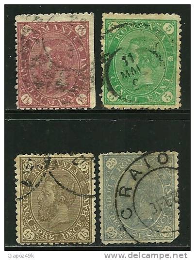 ● ROMANIA 1890  - CARLO 1° - N. 76 . . .  Usati  - Cat. ? € - Lotto N. 1822 - Gebruikt