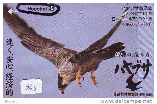 Telecarte JAPON *  OISEAU EAGLE  (368) AIGLE * JAPAN Bird Phonecard  * Vogel * Telefonkarte ADLER * AGUILA * HOECHST - Águilas & Aves De Presa