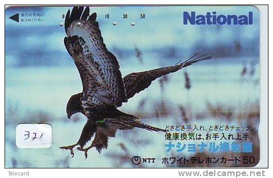 Telecarte JAPON *  OISEAU EAGLE  (371) AIGLE * JAPAN Bird Phonecard  * Vogel * Telefonkarte ADLER * AGUILA * - Águilas & Aves De Presa