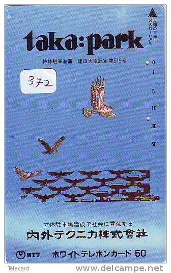 Telecarte JAPON *  OISEAU EAGLE  (372) AIGLE * JAPAN Bird Phonecard  * Vogel * Telefonkarte ADLER * AGUILA * - Águilas & Aves De Presa