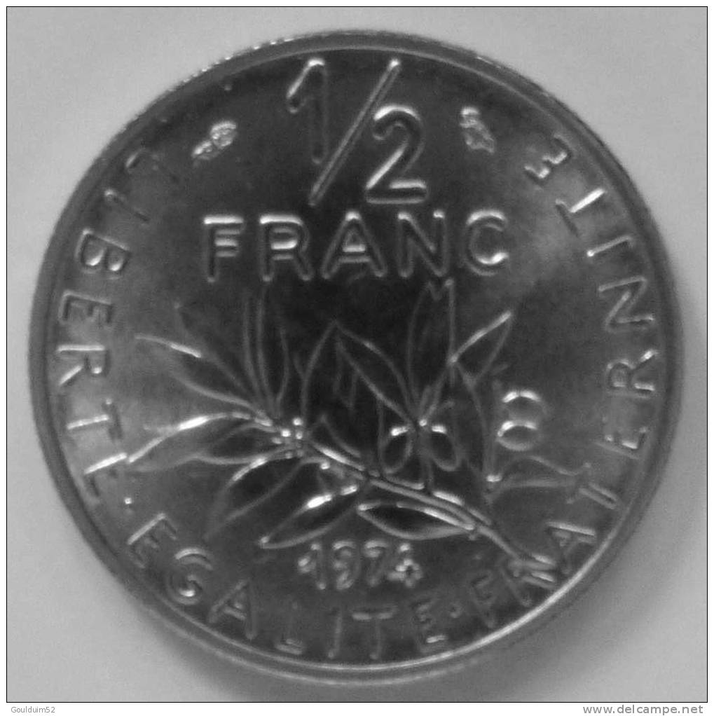 1/2 Franc  1974   Semeuse - 1/2 Franc