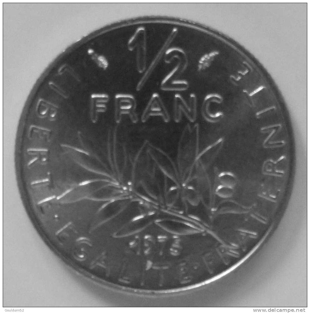 1/2 Franc  1975   Semeuse - 1/2 Franc