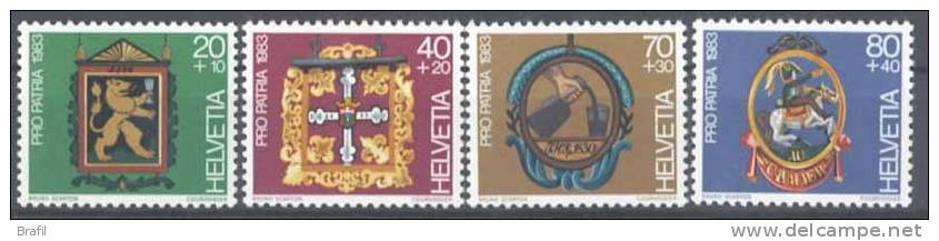 1983 Svizzera , Pro Patria , Serie Completa Nuova (**) - Unused Stamps