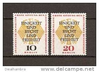 GERMANY DEUTSCHE BUNDESPOST BERLIN 3. DEUTSCHER BUNDESTAG 1957 / MNH / 174 - 175 - Nuovi