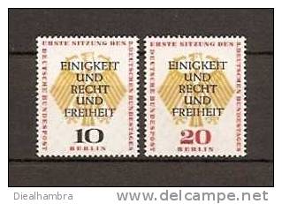GERMANY DEUTSCHE BUNDESPOST BERLIN 3. DEUTSCHER BUNDESTAG 1957 / MNH / 174 - 175 - Ungebraucht