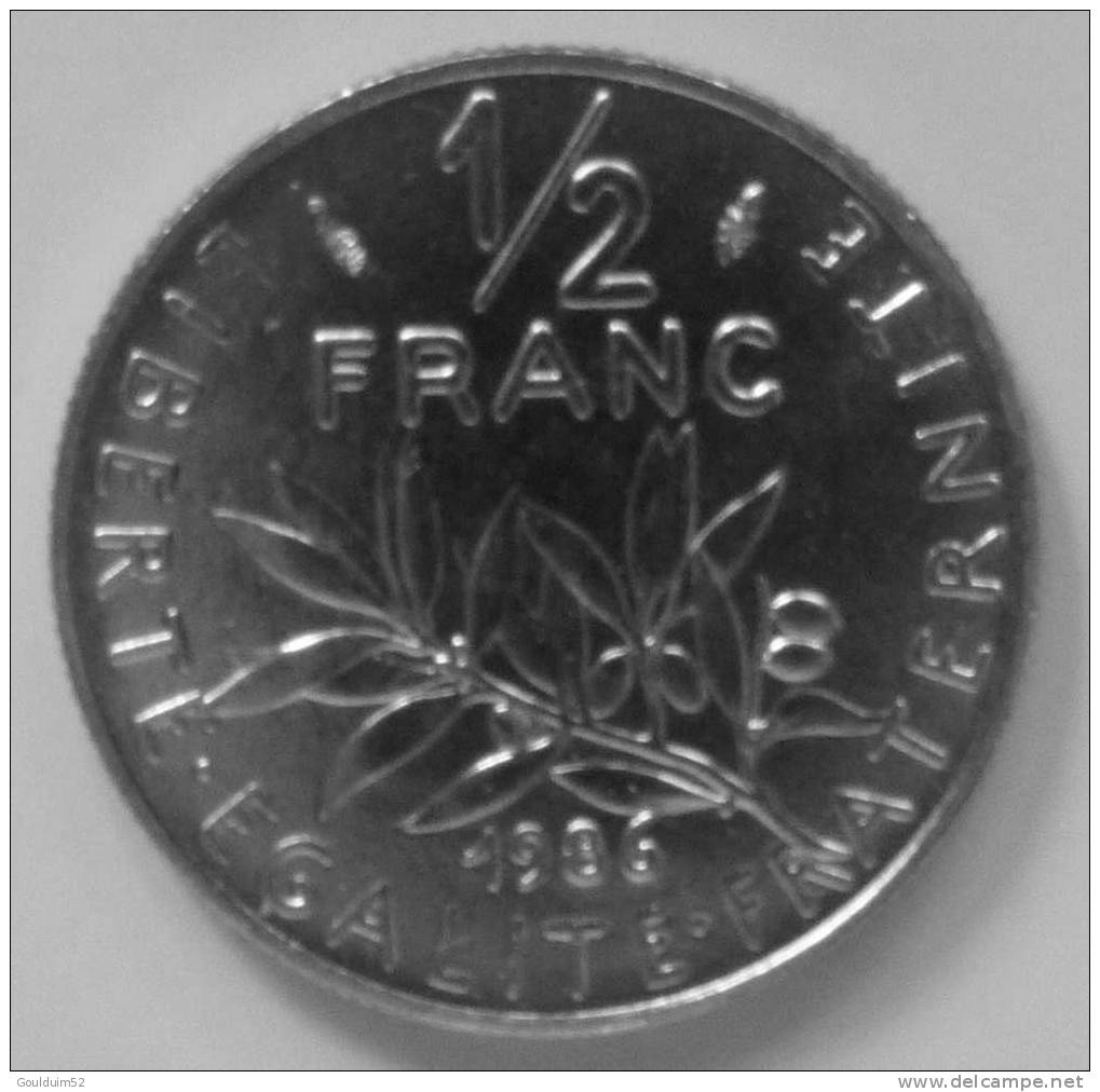 1/2 Franc  1986   Semeuse - 1/2 Franc