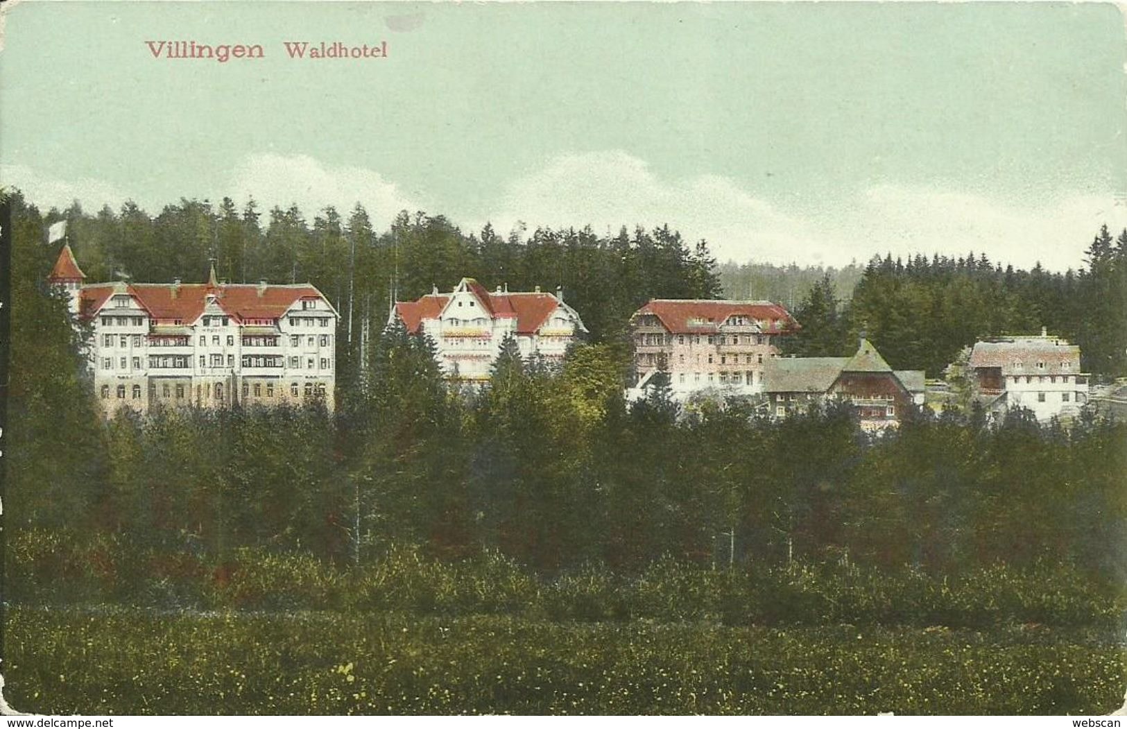 AK Villingen-Schwenningen Waldhotel Color ~1910 #02 - Villingen - Schwenningen