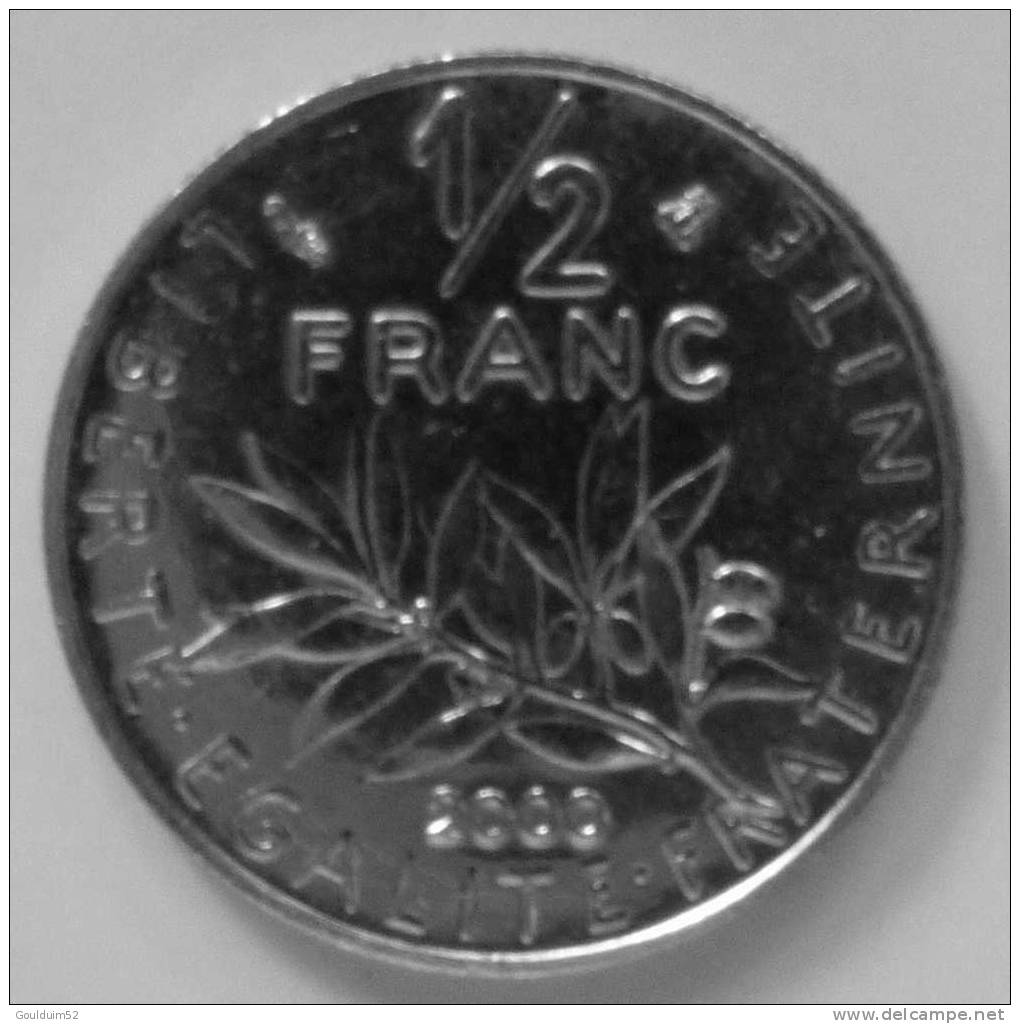 1/2 Franc  2000   Semeuse - 1/2 Franc