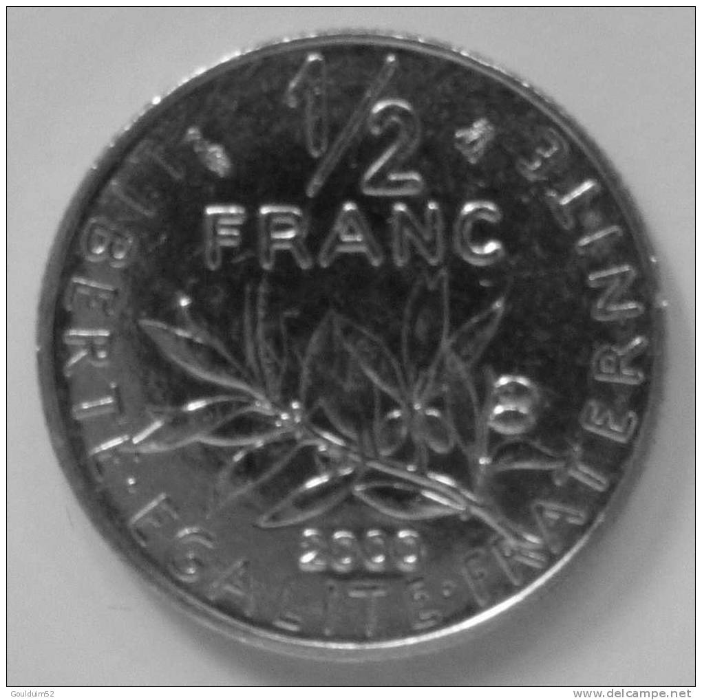 1/2 Franc  2000   Semeuse - 1/2 Franc