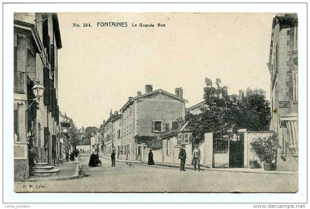 * FONTAINES La Grande Rue - Fontaines Salees