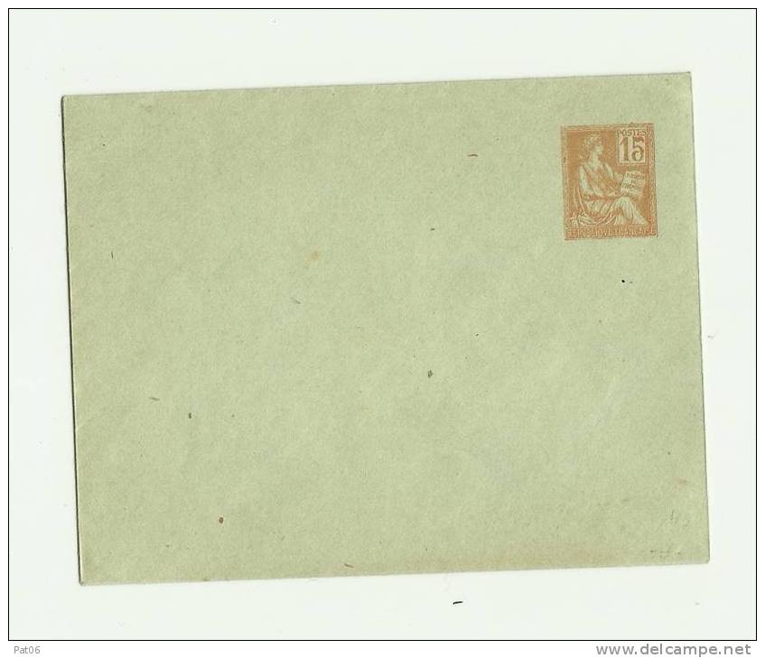 Enveloppe Neuve 15c. MOUCHON Type II - Enveloppes Types Et TSC (avant 1995)