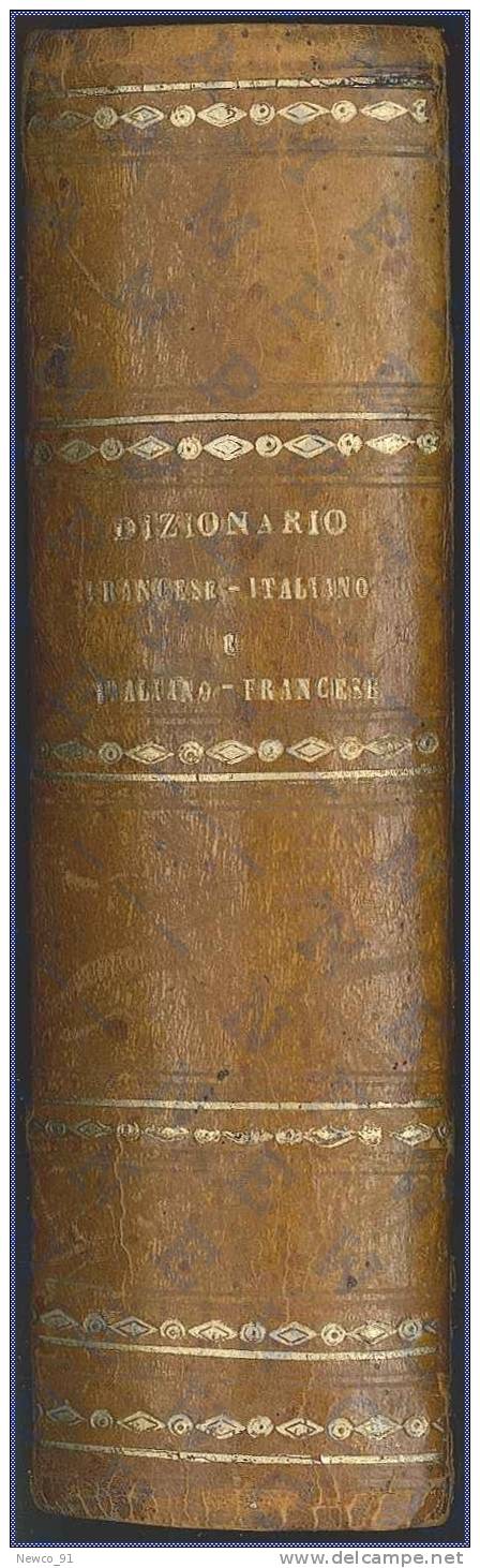 DIZIONARIO ITALIANO - FRANCESE - Autore: CORMON E MANNI - Editore: FRANCESCO PAGNONI MILANO - 1874 - Dictionaries