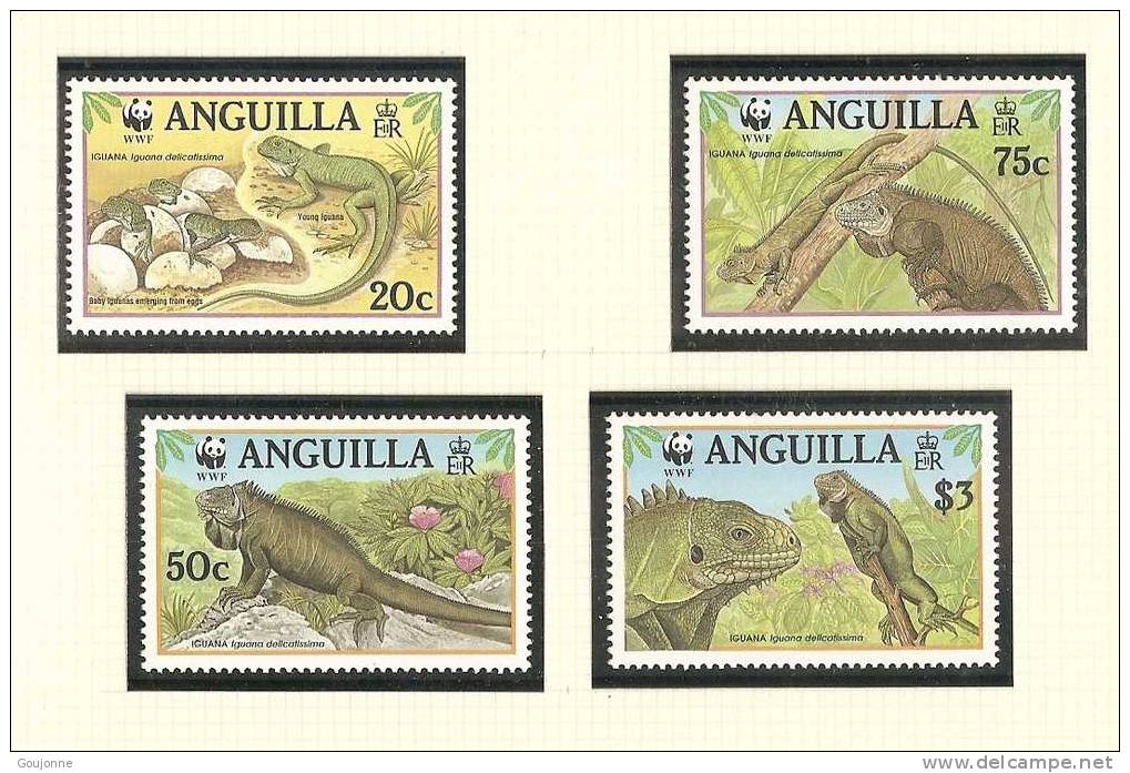 ANGUILLA   Faune  Iguane Ouest Indes     903 906**   WWF - Autres & Non Classés