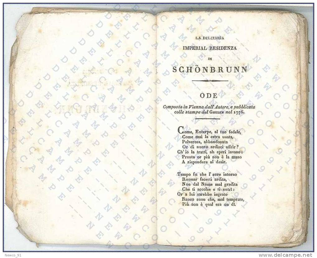 OPERE DI PIETRO METASTASIO - COL DONO DI DUE VOLUMI, TOMO XXVI - COMPONIMENTI DIVERSI - VENEZIA GIUSEPPE ANTONELLI, 1829 - Grands Auteurs