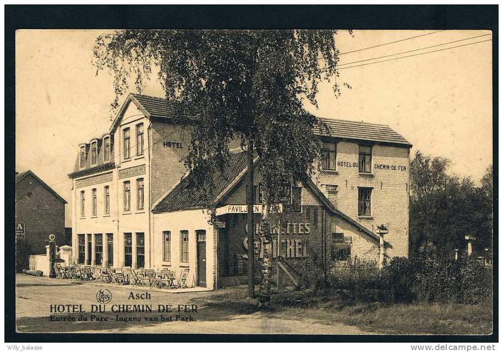 Carte Postale  - Asch - Hotel Du Chemin De Fer - As