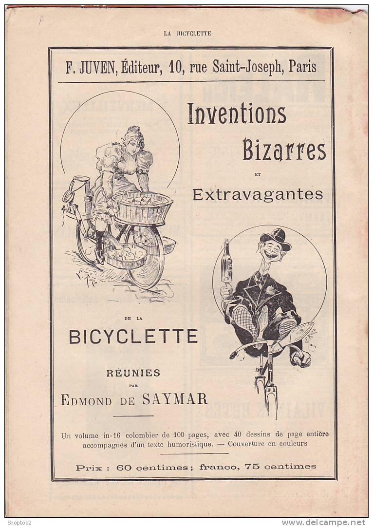 La Bicyclette - Revue Hebdomadaire Illustrée Du Cyclisme - - Ciclismo