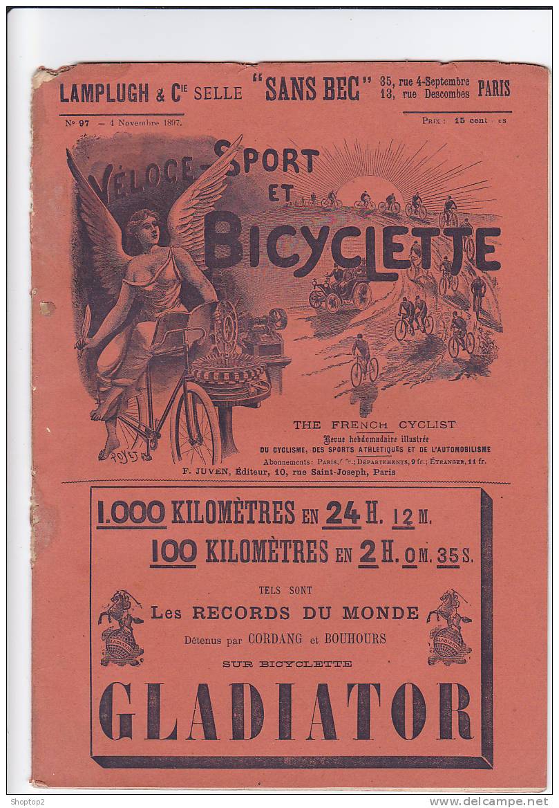 La Bicyclette - Revue Hebdomadaire Illustrée Du Cyclisme - - Ciclismo