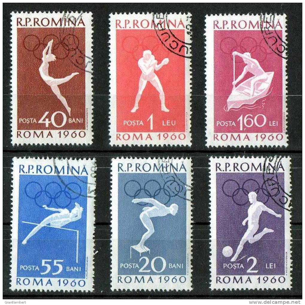 Romania 1960 Olympics - Olympic Games Rome CTO  SG 2723-2728 - Usati