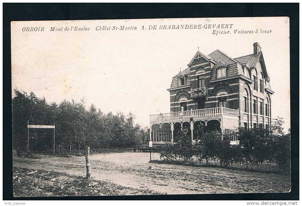 Carte Postale  - Orroir - Mont De L'enclus - Chalet St Martin A De Brabandere Gevaert - Epicier Voiture à Louer - Mont-de-l'Enclus