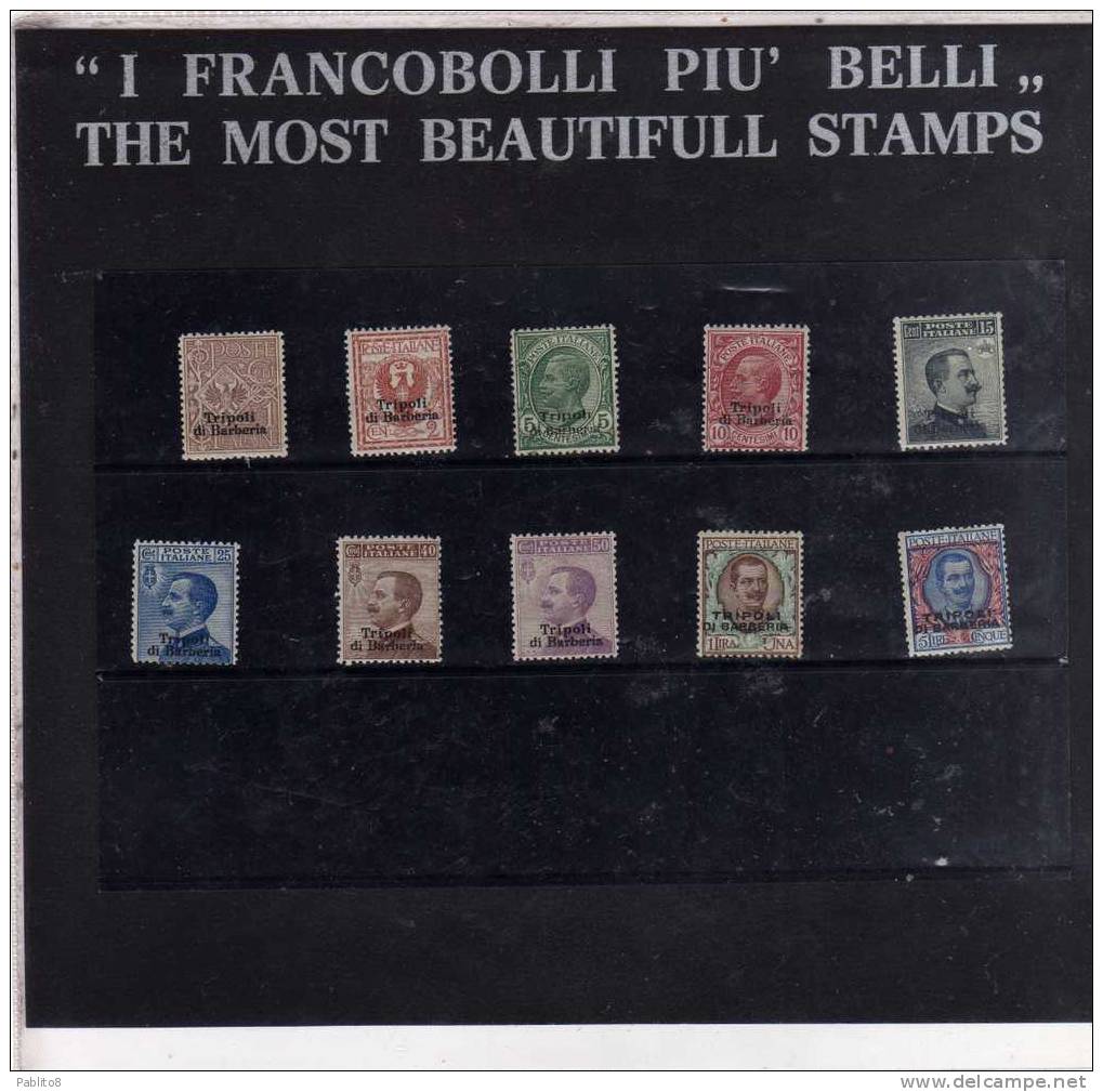 TRIPOLI DI BARBERIA 1909 SERIE COMPLETA MNH - Andere & Zonder Classificatie