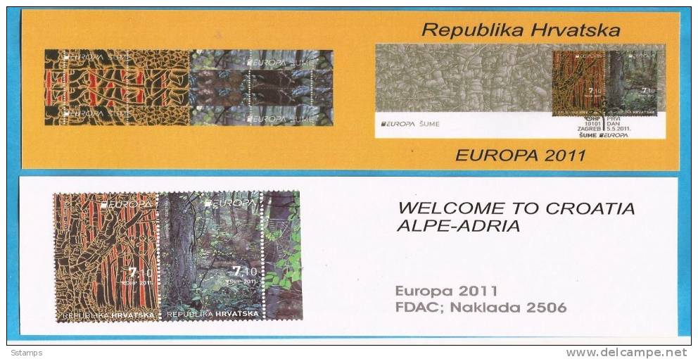 2011-CRO  EUROPA 2011 KROATIEN CROAZIA HRVATSKA BOOKLET - 2011