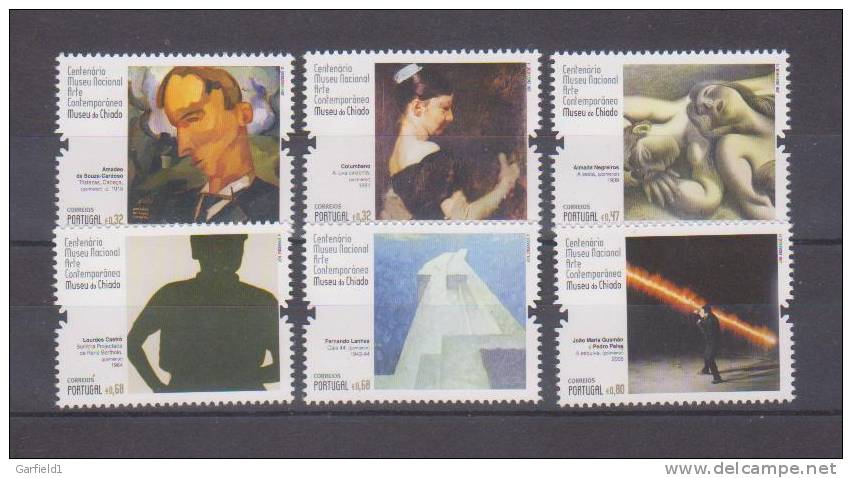 Portugal 2011 Mi.Nr. 3631 / 36 , Centenário Museu Nacional Arte Contemparanea - Postfrisch / MNH / (**) - Unused Stamps