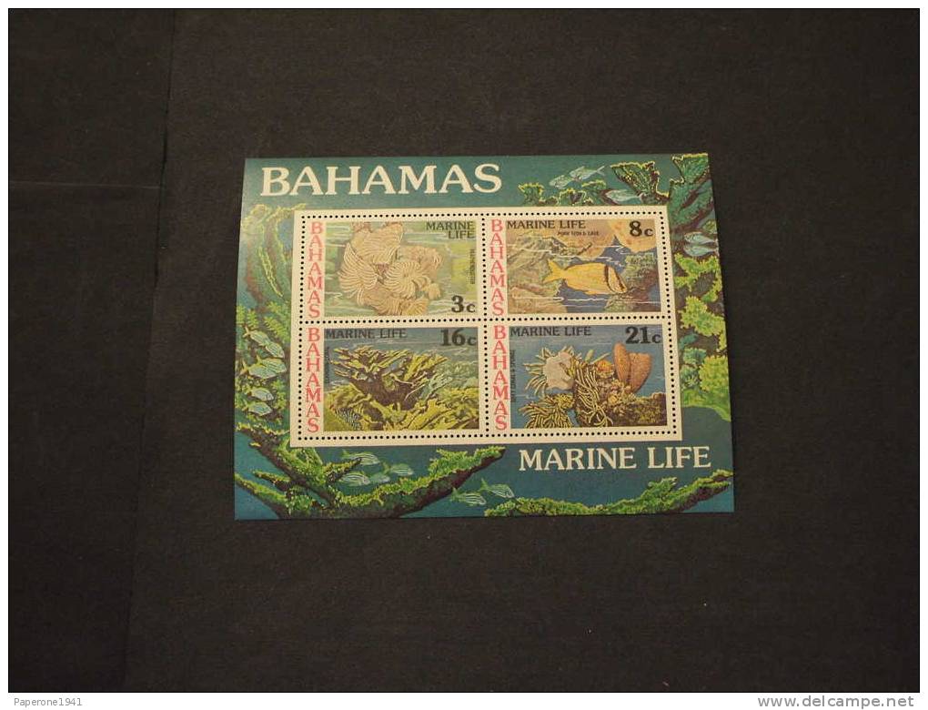 BAHAMAS - BF 1977 MARINE LIFE.-NUOVI(++)-TEMATICHE - Bahamas (1973-...)