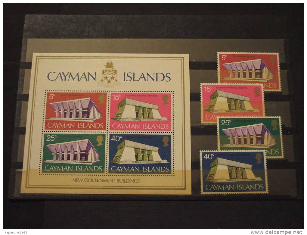 CAYMAN - 1972 COSTRUZIONI/ARCHITETTURA 4v.+ BF - NUOVI(++) - Cayman Islands