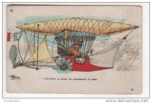 Le DIRIGEABLE Au Service Des PRONOSTIQUEURS DE TEMPS  (au Dos Pub Cirage) - Guillaume