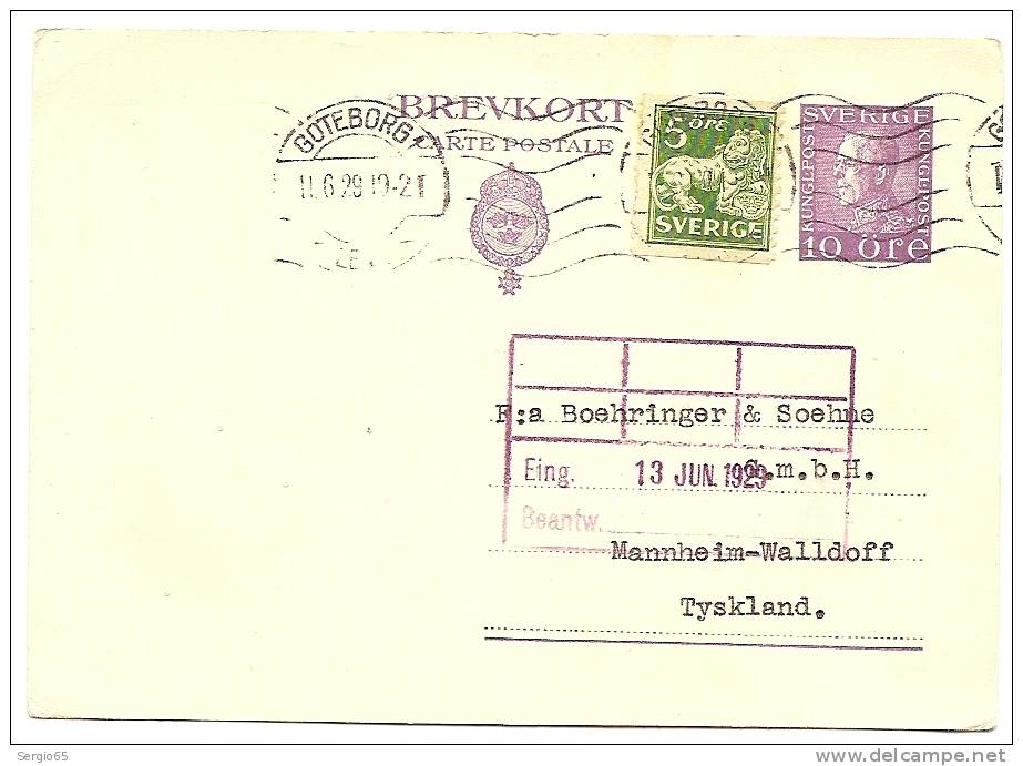 Postal Card - Traveled - 1929th - Postal Stationery