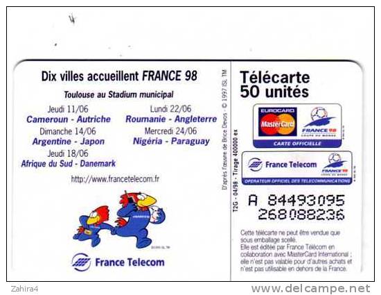 Foot-Ball - Coupe Du Monde France 98 - Toulouse - Dix Villes Accueillent France 98 - Sport