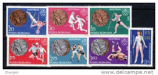 ROMANIA 1976 MICHEL NO 3372-78  MNH - Unused Stamps