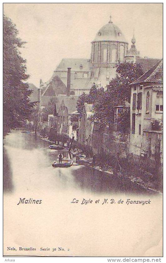 MALINES = La Dyle Et N.D. De Hanswyck - Carte Animée (Nels  Bxl  S.30  N° 2) Vierge - Mechelen