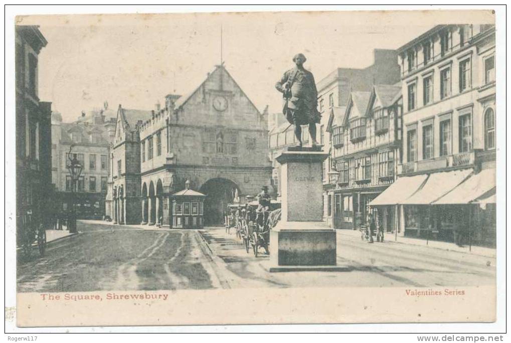 The Square, Shrewsbury, 1906 Postcard - Shropshire