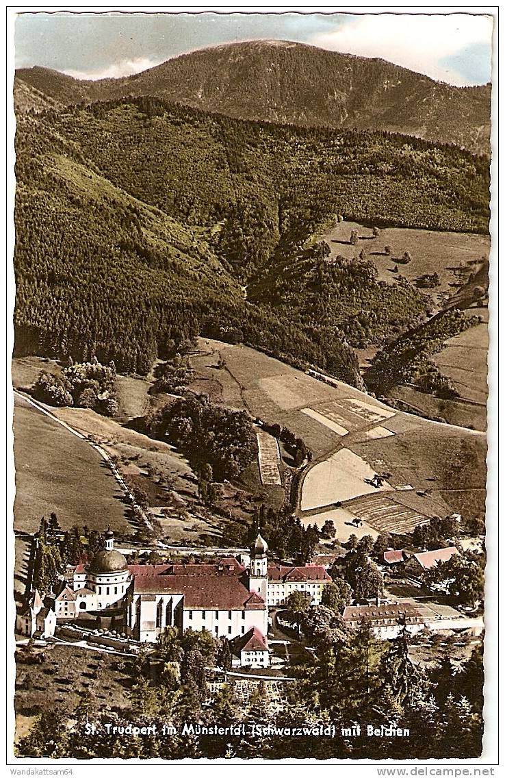 AK 77850 St. Trudpert Im Münstertal (Schwarzwald) Mit Belchen Echte Fotografie Verlag Erwin Burda - Muenstertal