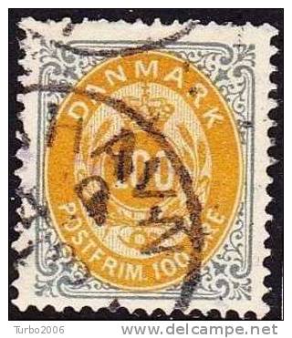 DENMARK 1875 Figures 100 Ore  Mi. 31 I Y A - Usati