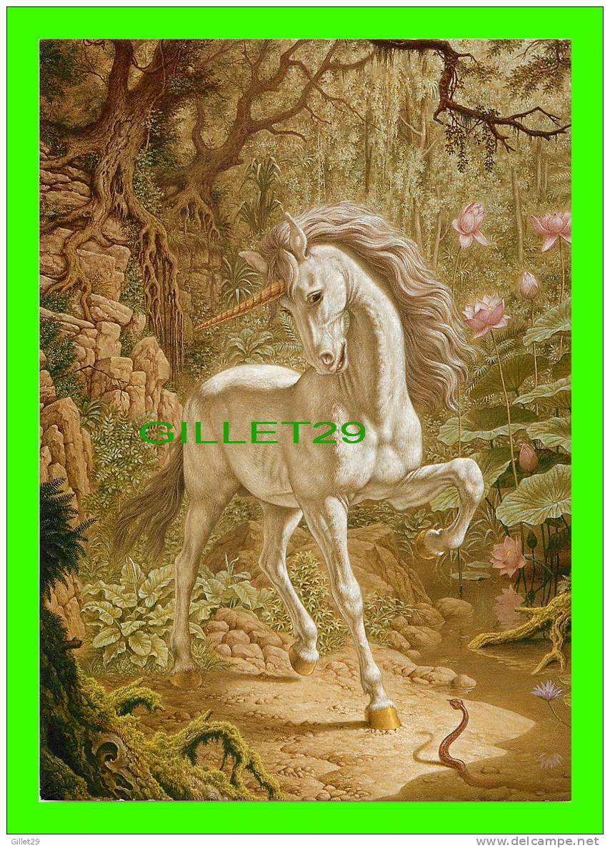 UNICORN -  JOHFRA - GALLERY CARD (1984) - - Chevaux