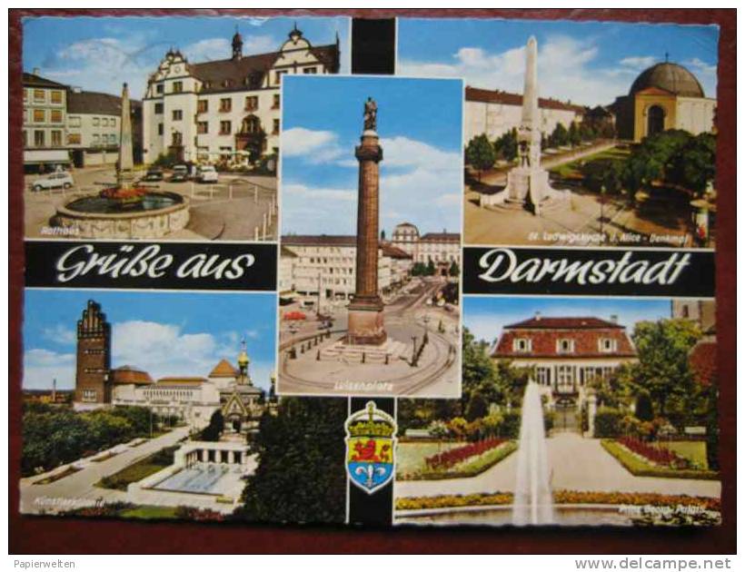 Darmstadt - Mehrbildkarte - Darmstadt