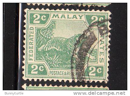 Federated Malay States 1922-32 Tiger 2c Used - Federated Malay States