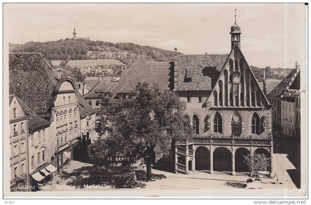 Amberg - Odpf - Rathaus U Mariahilfberg 1933 - Amberg