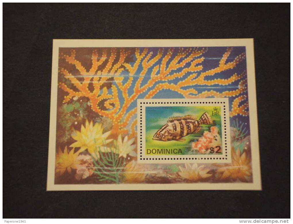 DOMINICA - BF 1975 PESCE - NUOVO(++)-TEMATICHE - Dominica (1978-...)