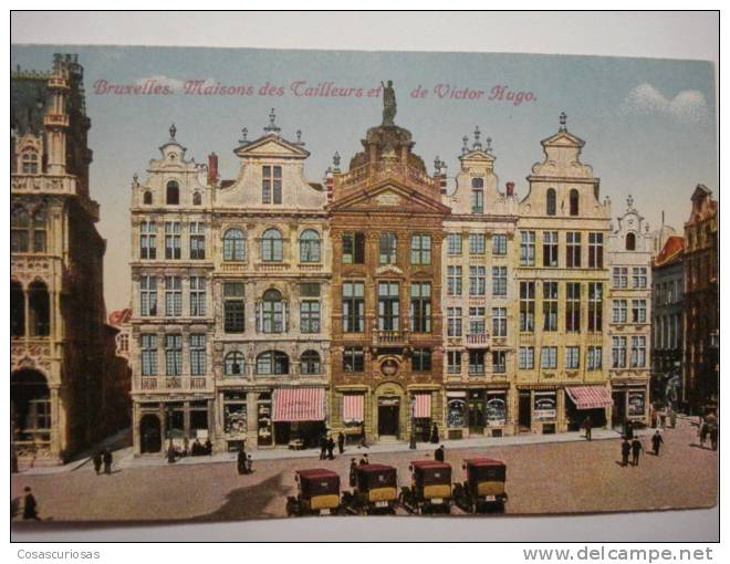 708 MAISONS DE VICTOR HUGO BRUXELLES FELDPOST I WORL WAR YEAR 1917 - BELGIQUE BELGIE - OTHERS IN MY STORE - Lanen, Boulevards