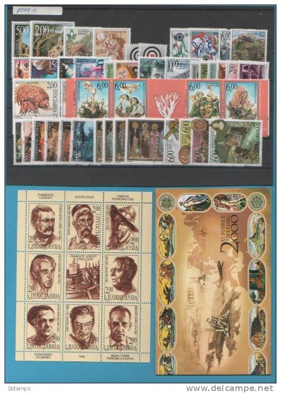 1999-YU  JUGOSLAVIJA JUGOSLAWIEN JUGOSLAVIA YEAR COMPLETE NEVER HINGED - Full Years