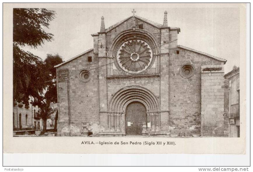 (CPA1613) AVILA. IGLESIA DE SAN PEDRO - Ávila